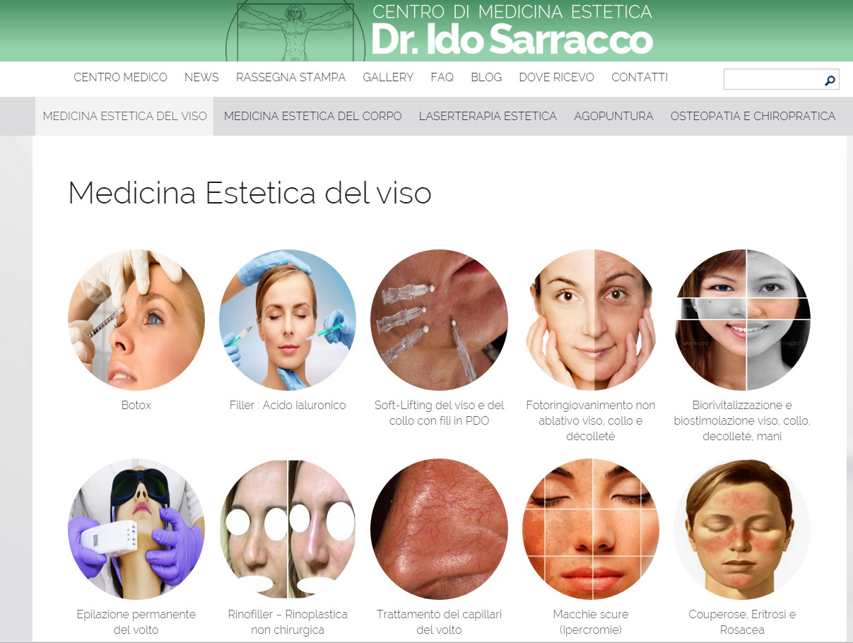 Medicina Estetica Benevento, catalogo online servizi medici